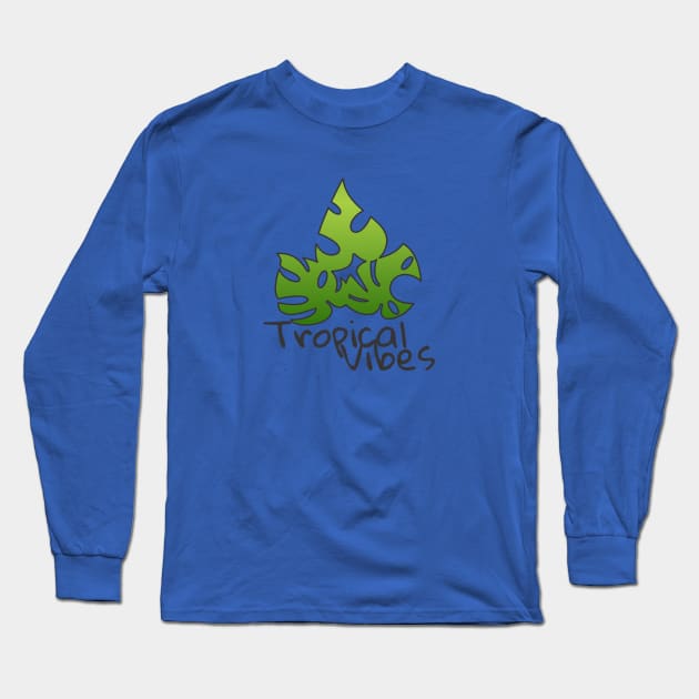 Tropical Vibes 001 Long Sleeve T-Shirt by NOMA17